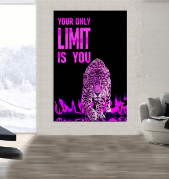 Wandbild Limit pink Kunstdruck  #120