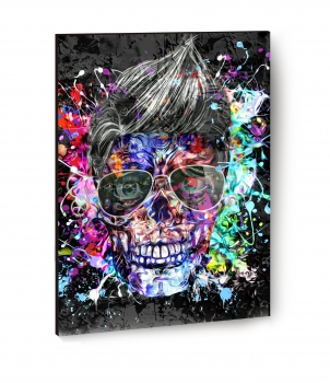 Wandbild Tattoo Skull Kunstdruck Deko Wandbilder Bilder #237